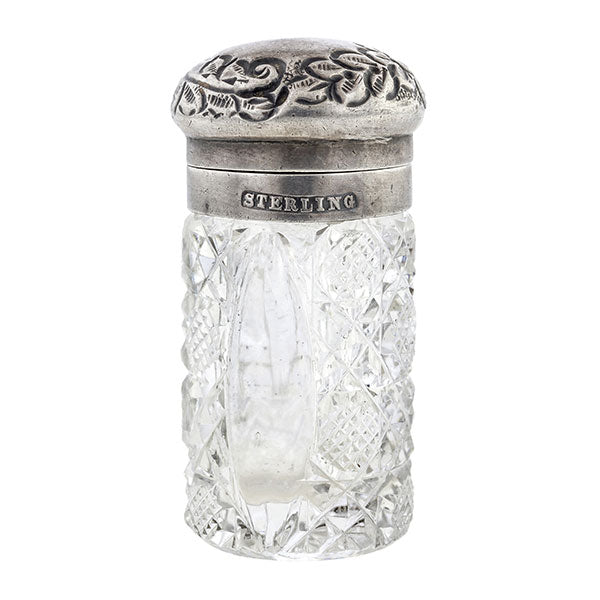 Glass & Silver Perfume Bottle