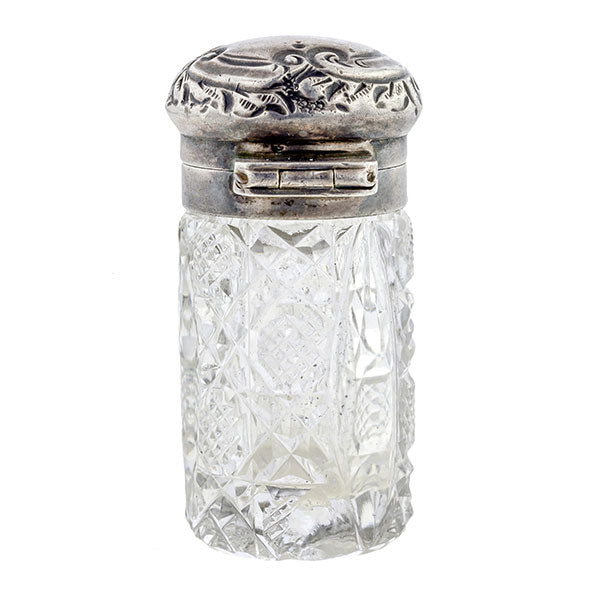 Glass & Silver Perfume Bottle