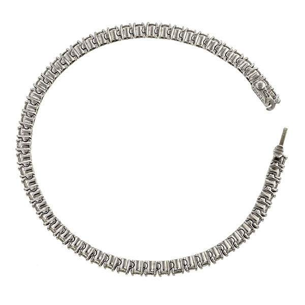 Estate Diamond Tennis Bracelet sold by Doyle and Doyle an antique and vintage jewelry boutique