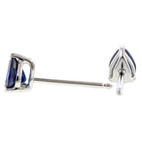 Pear Faceted Sapphire Earrings