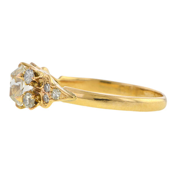 Vintage Engagement Ring, Old Mine cut 1.03ct
