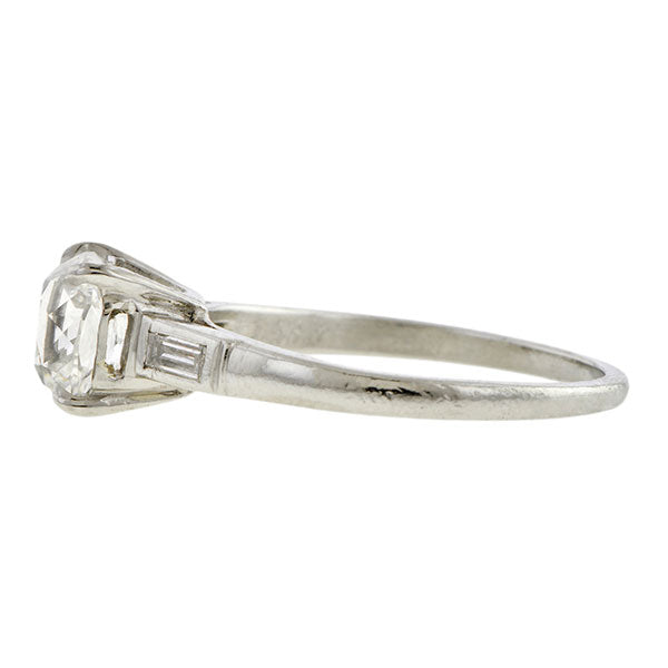 Vintage Engagement Ring, Cushion cut 1.53ct