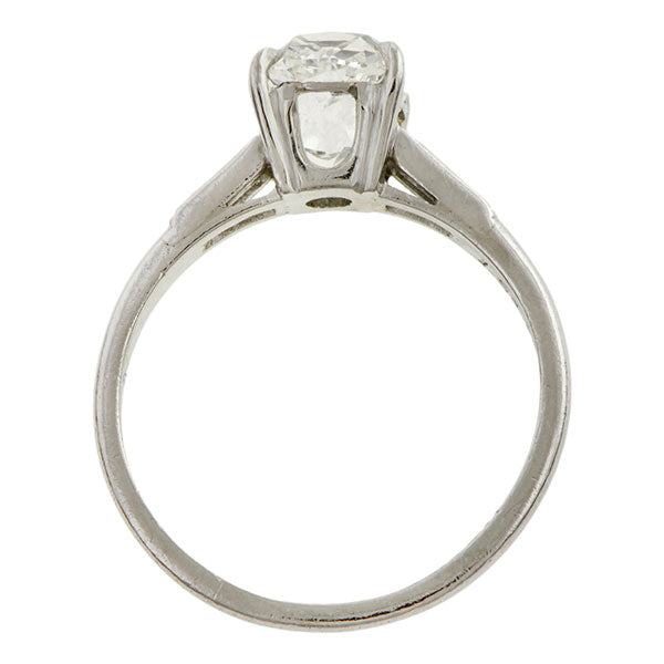 Vintage Engagement Ring, Cushion cut 1.53ct