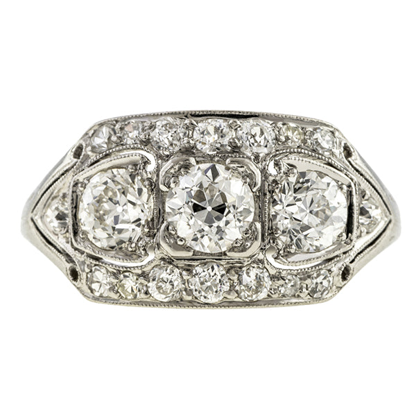 Vintage Engagement Ring, Old European 0.48ct