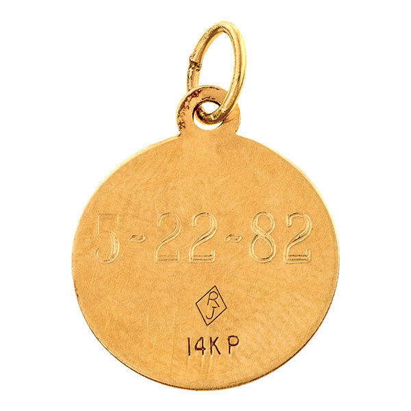 Vintage Date to Remember Charm