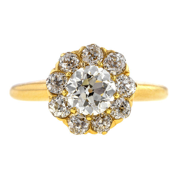 Antique Engagement Ring, Old European, sold by Doyle & Doyle an antique and vintage jewelry store.