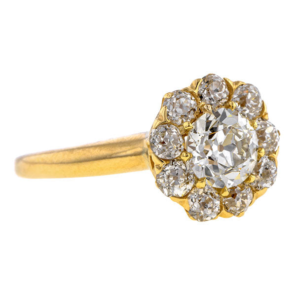Antique Engagement Ring, Old European, sold by Doyle & Doyle an antique and vintage jewelry store.