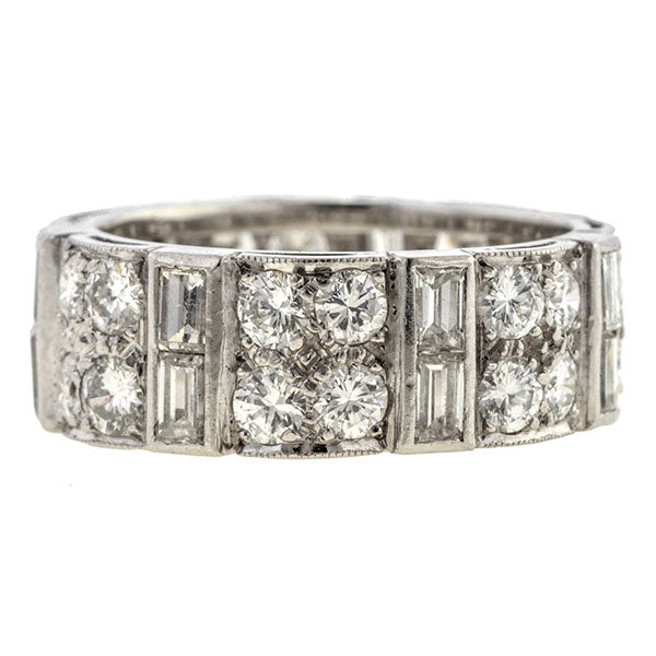 Art Deco Diamond Eternity Band Ring