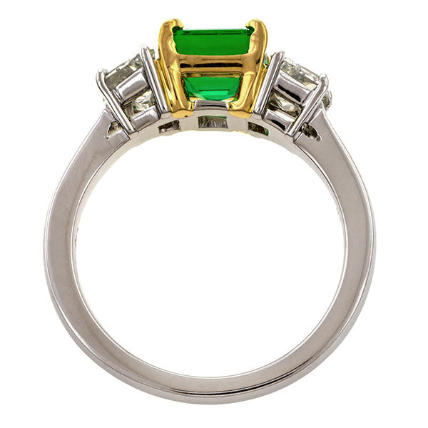Estate Emerald & Diamond Ring, 1.35ct.