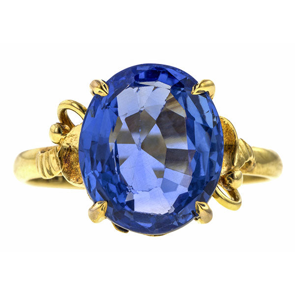 Estate Sapphire Ring, Oval 5.80ct.