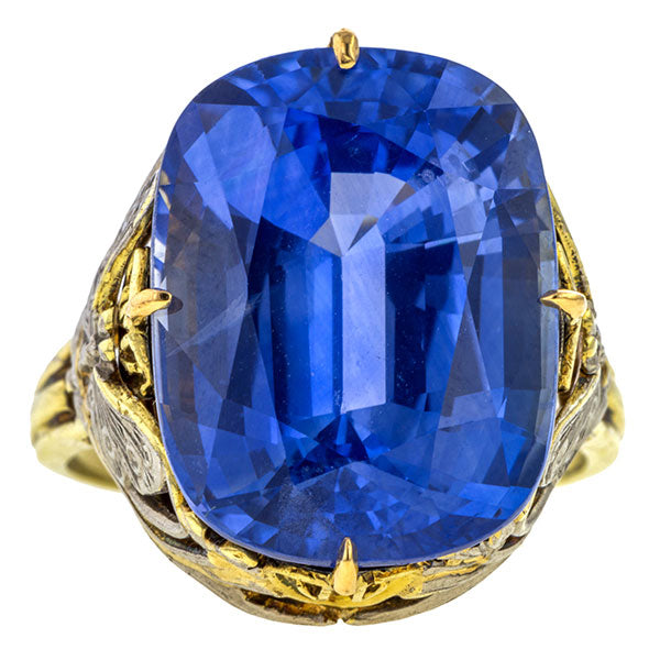 Art Nouveau Sapphire Butterfly Ring, sold by Doyle & Doyle vintage and antique jewelry boutique.