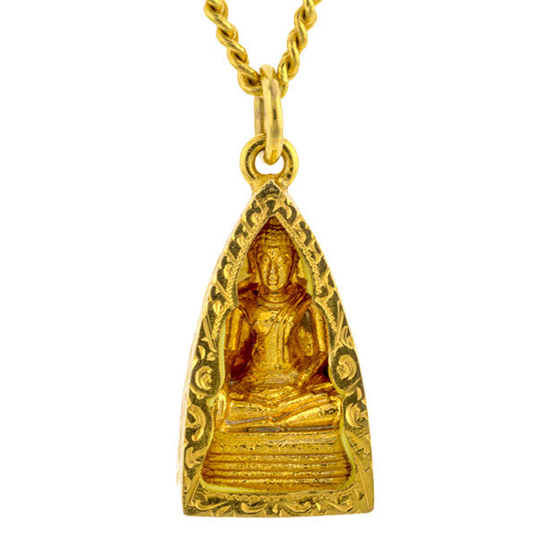 Vintage Buddha Icon Necklace