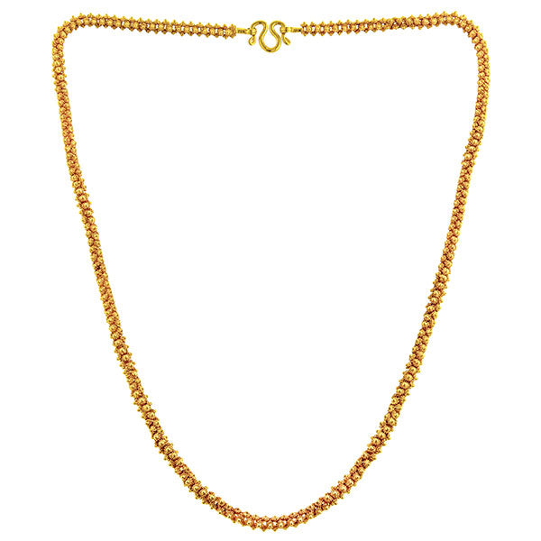 Vintage necklace: a Yellow Gold Fancy Link Chain sold by Doyle & Doyle vintage and antique jewelry boutique.