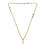 Vintage necklace: a Yellow Gold With Rock Crystal And Garnet Chain sold by Doyle & Doyle vintage and antique jewelry boutique.