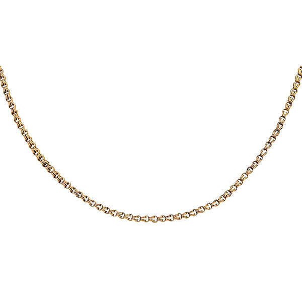 Victorian necklace: a Yellow Gold Double Link Chain sold by Doyle & Doyle vintage and antique jewelry boutique.