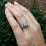 Art Deco Engagement Ring, Old Euro 0.80ct.
