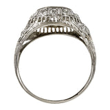 Art Deco Ring: a Platinum Old European Cut Diamond Engagement Ring sold by Doyle & Doyle vintage and antique jewelry boutique.