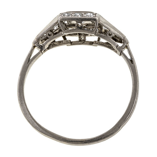 Art Deco Diamond Ring, 0.15ct., sold by Doyle & Doyle an antique and vintage jewelry store.
