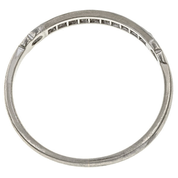 Vintage ring: a Diamond Wedding Band sold by Doyle & Doyle vintage and antique jewelry boutique.