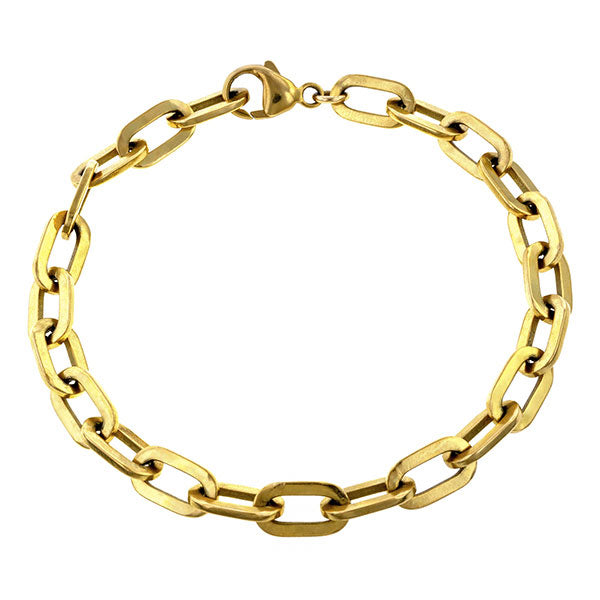 Trombone Link Bracelet, Heirloom by Doyle & Doyle sold by Doyle & Doyle an antique and vintage jewelry boutique.