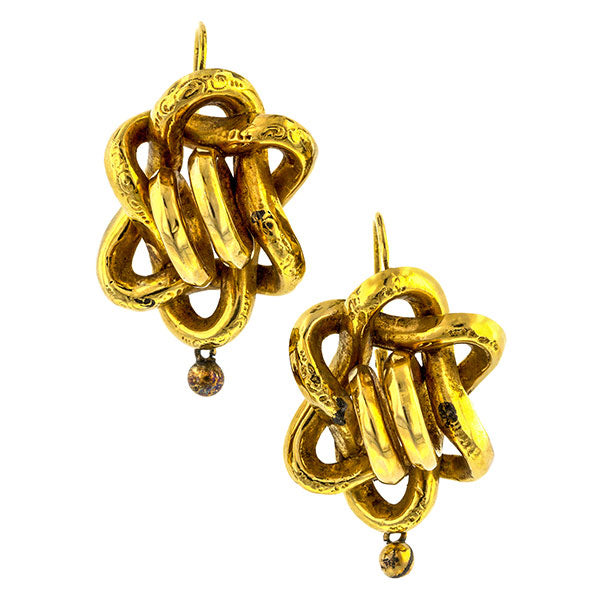 Victorian Interwoven Ropes Earrings
