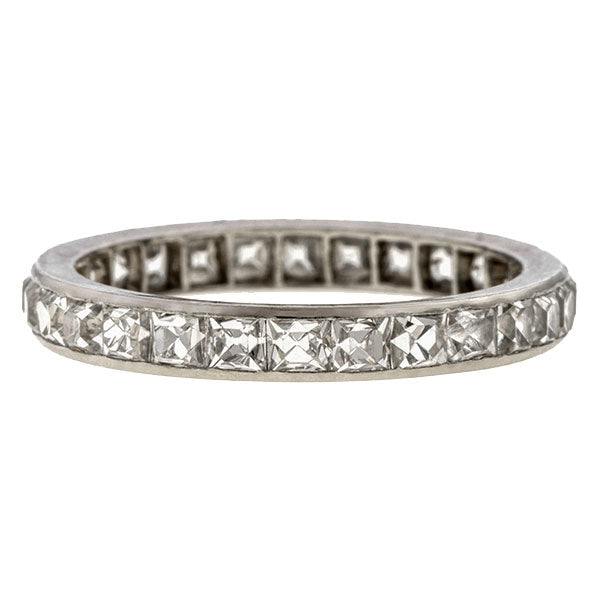 Vintage Tiffany & Co French Cut Eternity Band sold by Doyle & Doyle vintage and antique jewelry boutique.