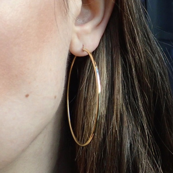 Classic Gold Hoop Earrings from Doyle & Doyle
