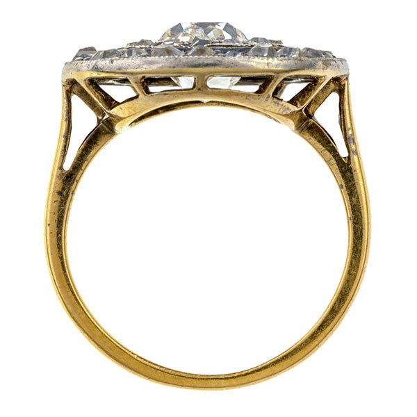 Antique Engagement Ring, Cushion cut 2.03ct. sold by Doyle & Doyle vintage and antique jewelry boutique.