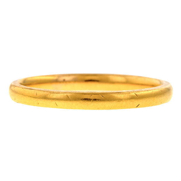 Antique Gold Wedding Band Ring sold by Doyle & Doyle vintage and antique jewelry boutique.