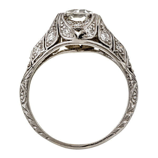 Vintage Engagement Ring, Circular Brilliant 1.29ct