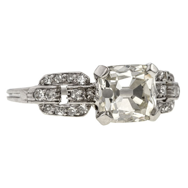 Vintage Engagement Ring, RCRB 1.66ct. sold by Doyle & Doyle vintage and antique jewelry boutique.