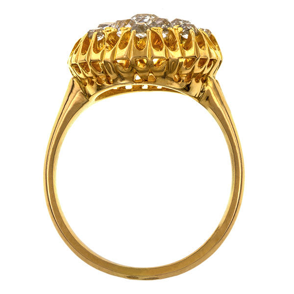 Antique Diamond Cluster Ring, 0.80ctw. sold by Doyle & Doyle vintage and antique jewelry boutique.