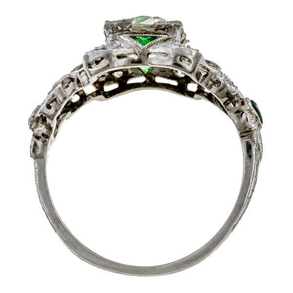 Vintage Engagement Ring, Old Euro 1.56ct. sold by Doyle & Doyle vintage and antique jewelry boutique.
