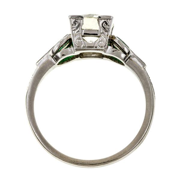 Vintage Diamond Engagement Ring, Old Euro 1.13ct. sold by Doyle & Doyle and antique & vintage jewelry store.