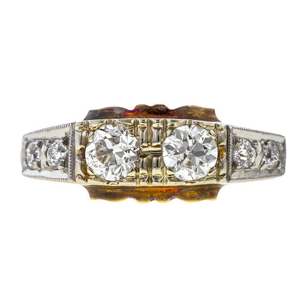 Vintage Diamond Ring sold by Doyle & Doyle vintage and antique jewelry boutique.