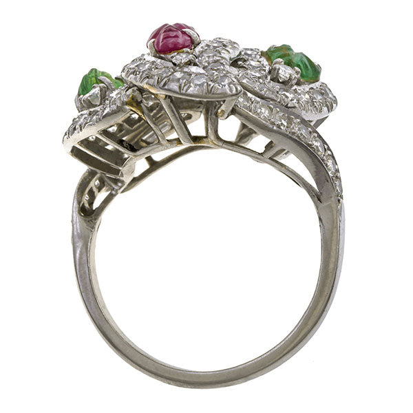 Vintage Tutti Frutti Ring sold by Doyle & Doyle vintage and antique jewelry boutique.