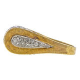 Retro Pave Set Diamond Ring