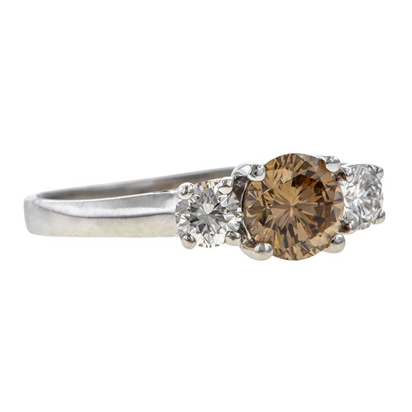 Vintage Brown Diamond Engagement Ring sold by Doyle & Doyle vintage and antique jewelry boutique.