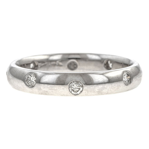 Vintage Scatter Set Diamond Wedding Band sold by Doyle & Doyle vintage and antique jewelry boutique.