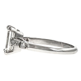 Vintage Engagement Ring, Emerald Cut 1.11ct. sold by Doyle & Doyle vintage and antique jewelry boutique.