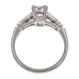 Vintage Engagement Ring, Emerald Cut 1.11ct. sold by Doyle & Doyle vintage and antique jewelry boutique.