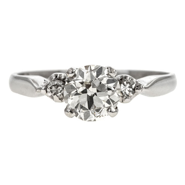 Vintage Engagement Ring, Circular Brilliant 0.86ct. sold by Doyle & Doyle vintage and antique jewelry boutique.
