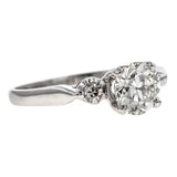 Vintage Engagement Ring, Circular Brilliant 0.86ct. sold by Doyle & Doyle vintage and antique jewelry boutique.