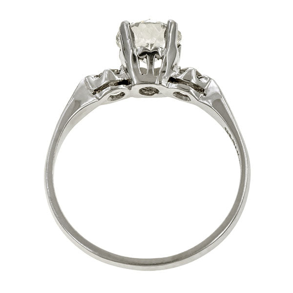 Vintage Engagement Ring, Circular Brilliant 0.86ct. sold by Doyle & Doyle vintage and antique jewelry boutique.