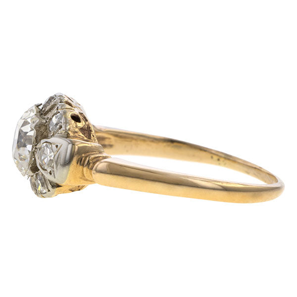 Art Deco Diamond Engagement Ring, Old Euro 0.71ct. sold by Doyle & Doyle vintage and antique jewelry boutique.