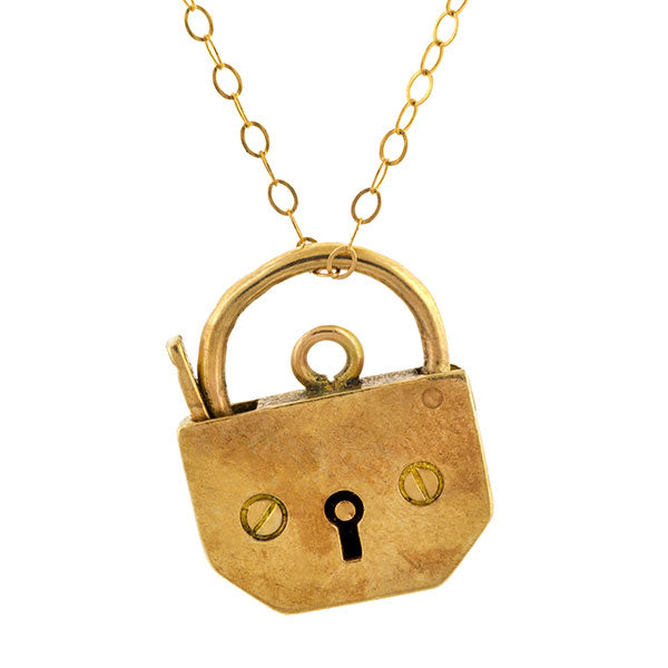 PadLock sold by Doyle & Doyle vintage and antique jewelry boutique.