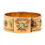 Victorian Diamond Wedding Band sold by Doyle and Doyle an antique and vintage jewelry boutique