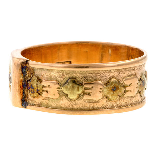 Victorian Diamond Wedding Band sold by Doyle and Doyle an antique and vintage jewelry boutique