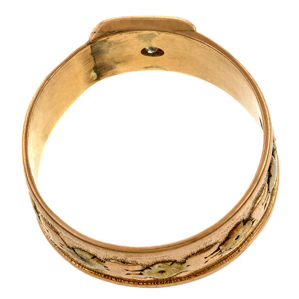 Victorian Diamond Wedding Band sold by Doyle and Doyle an antique and vintage jewelry boutique