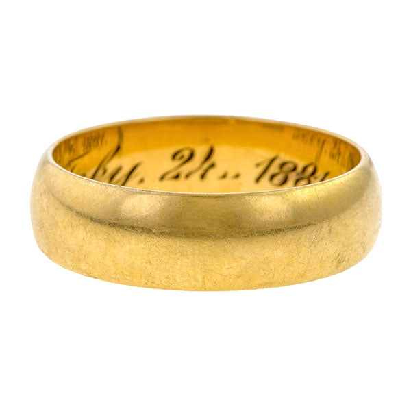 Antique Wedding Band sold by Doyle & Doyle vintage and antique jewelry boutique.
